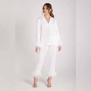 Nadine Merabi Darcie white pajamas